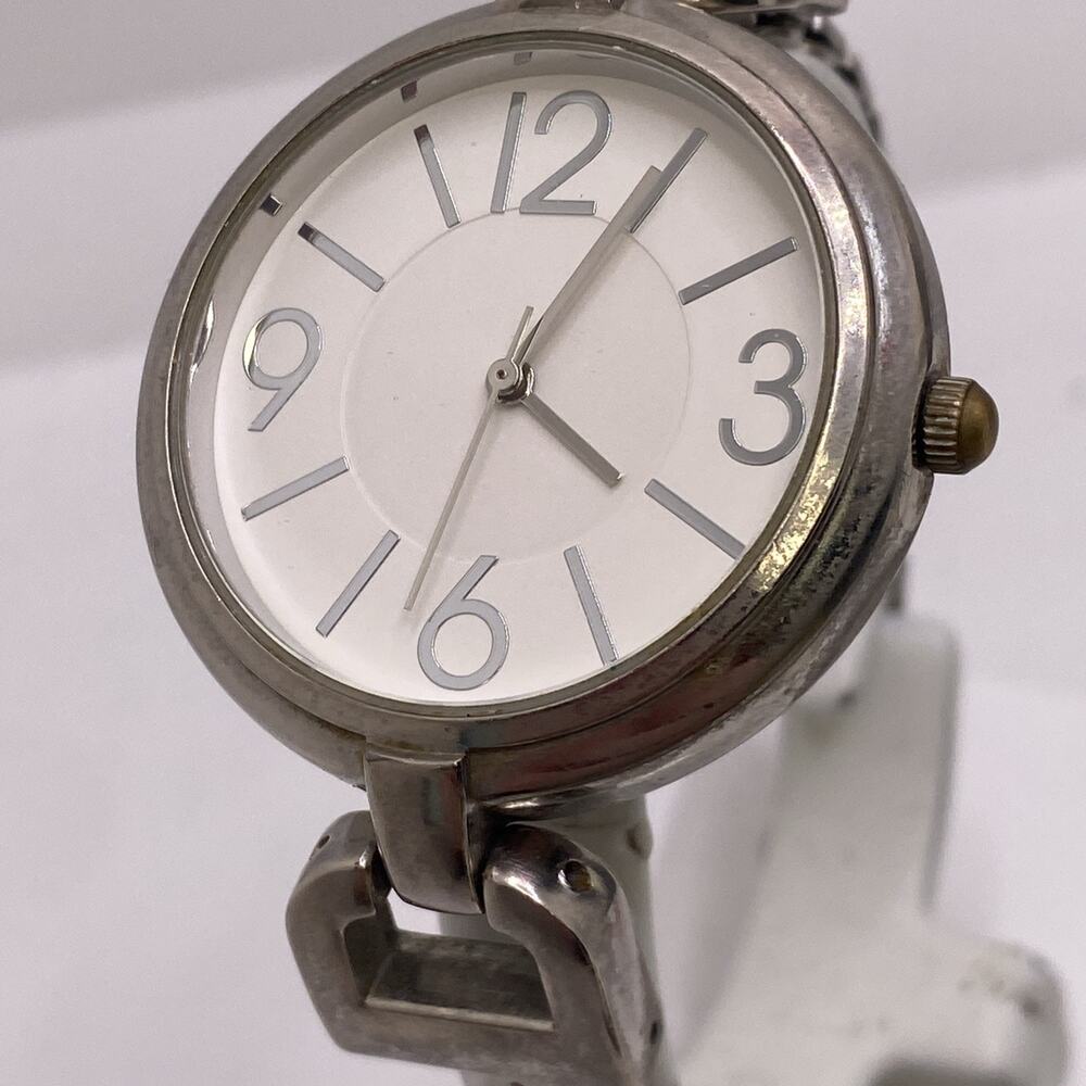 Womens Vintage Silver Stretch Watch New Battery